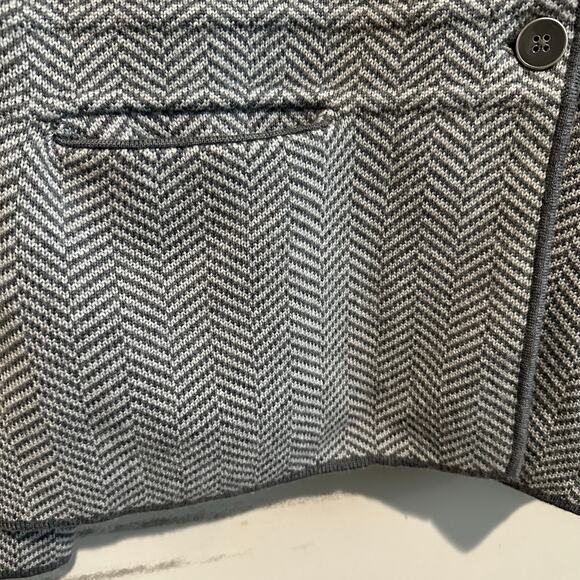 Talbots Merino Wool Herringbone Knit Sweat Blazer Jacket L - Picture 5 of 10